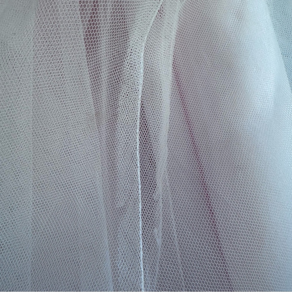 Chantilly Place Sleeveless Blush-Pink Floral Waist Tulle Gown for Girls. Size 5. - Picture 16 of 17